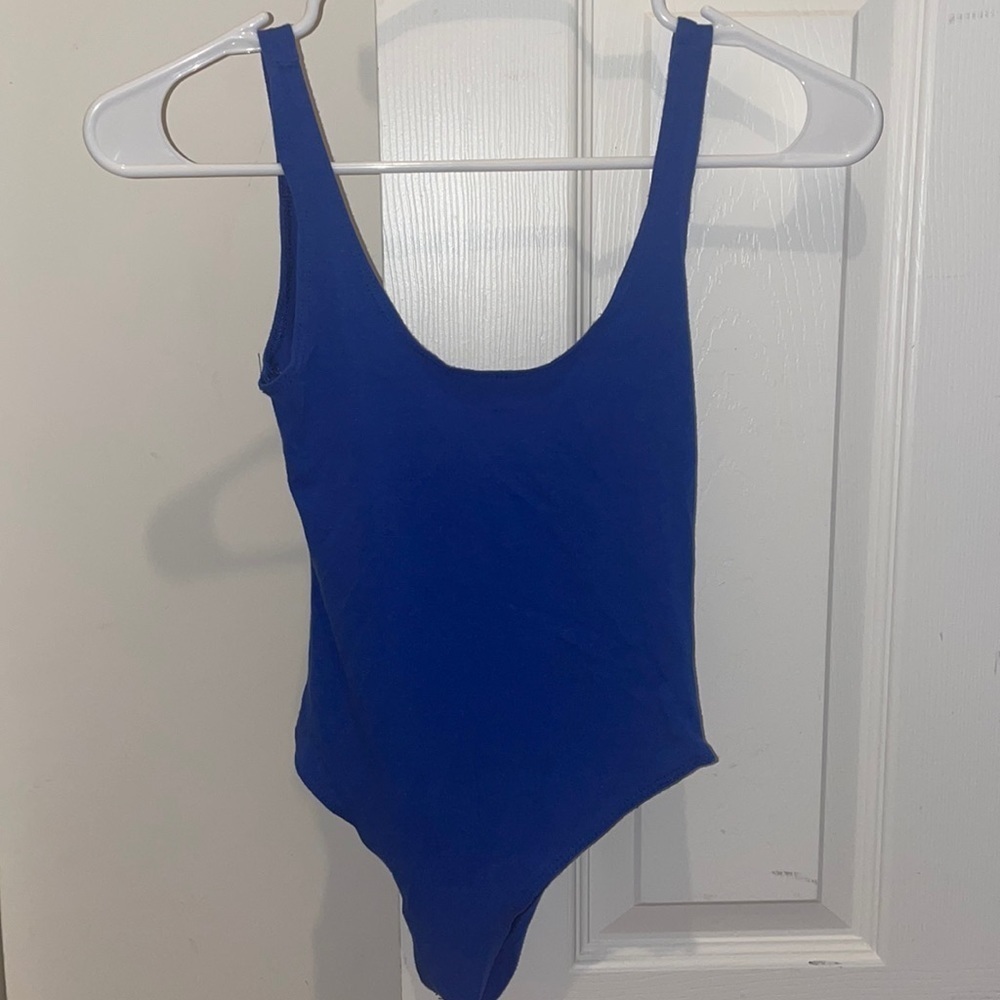 Womens Like New Blue Bodysuit